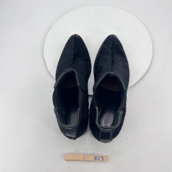 Adiev Paris Women Size 8 Black Suede Pull On Side Elastic Ankle Chelsea Boot - Picture 12 of 16